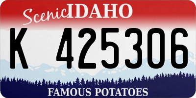 ID license plate K425306