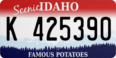 ID license plate K425390