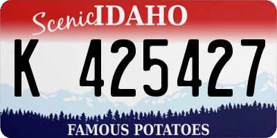ID license plate K425427
