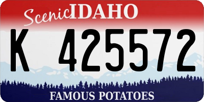 ID license plate K425572