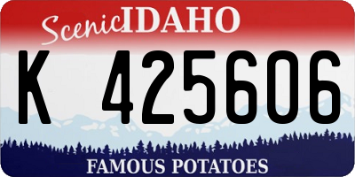 ID license plate K425606