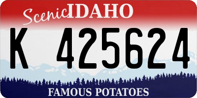 ID license plate K425624