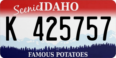 ID license plate K425757