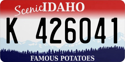 ID license plate K426041