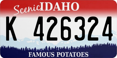 ID license plate K426324