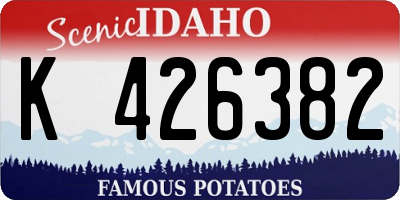 ID license plate K426382