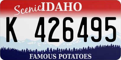 ID license plate K426495