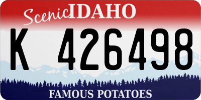 ID license plate K426498