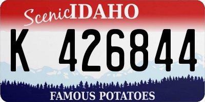 ID license plate K426844