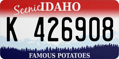 ID license plate K426908