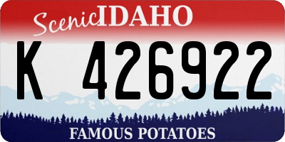 ID license plate K426922