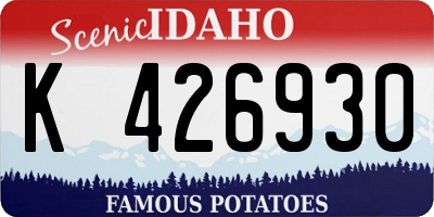 ID license plate K426930