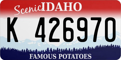 ID license plate K426970