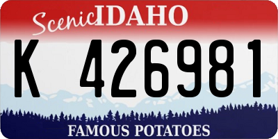 ID license plate K426981