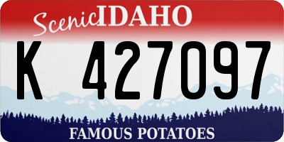 ID license plate K427097