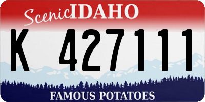 ID license plate K427111