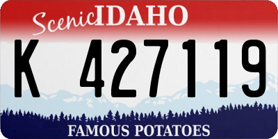 ID license plate K427119