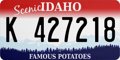 ID license plate K427218