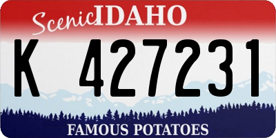 ID license plate K427231