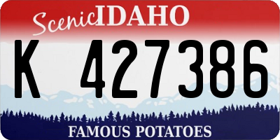 ID license plate K427386