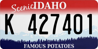 ID license plate K427401
