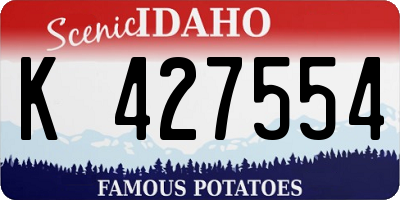 ID license plate K427554