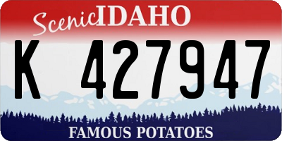 ID license plate K427947