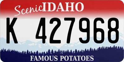 ID license plate K427968