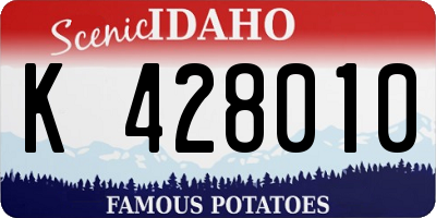 ID license plate K428010