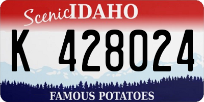 ID license plate K428024