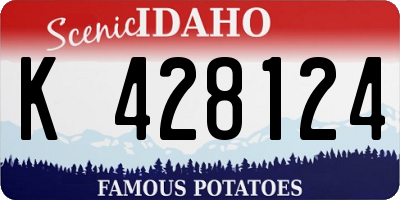 ID license plate K428124