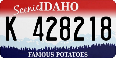 ID license plate K428218
