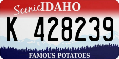 ID license plate K428239