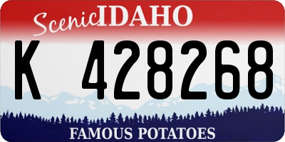 ID license plate K428268