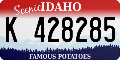 ID license plate K428285