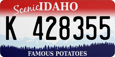 ID license plate K428355