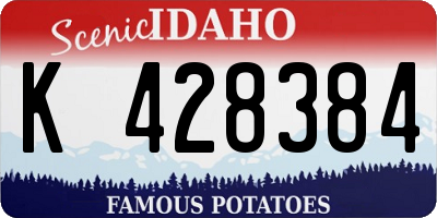 ID license plate K428384