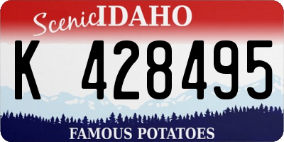 ID license plate K428495