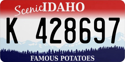 ID license plate K428697