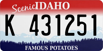 ID license plate K431251