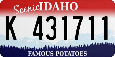 ID license plate K431711