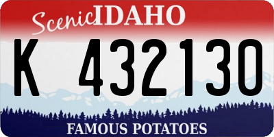 ID license plate K432130