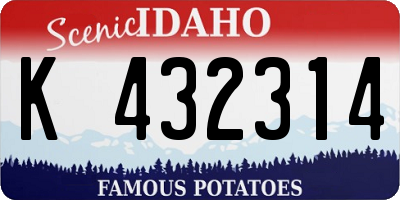 ID license plate K432314