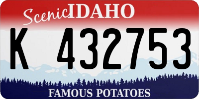 ID license plate K432753