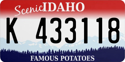 ID license plate K433118