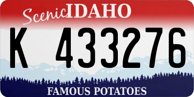 ID license plate K433276