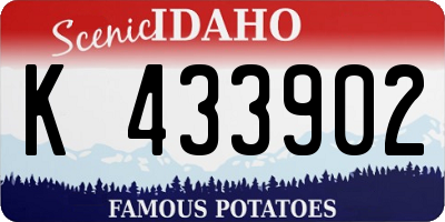 ID license plate K433902