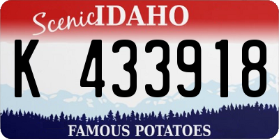 ID license plate K433918