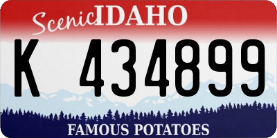 ID license plate K434899