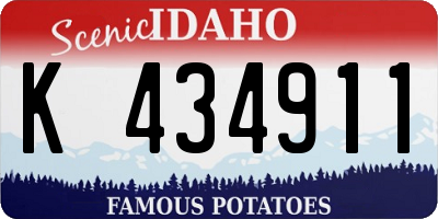 ID license plate K434911